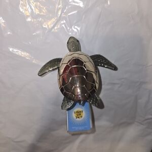 Silver and Gray Turtle Night Light